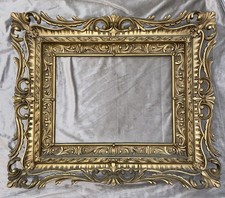 Vntg Gold Baroque Ornate Frame Italy Fits 16 ...