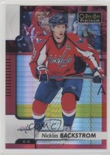 2017-18 O-Pee-Chee Platinum Red Prism 63/199 Nicklas Backstrom #106 a2v
