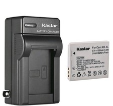 Kastar Battery Wall Charger for Canon NB-4L NB-4LH  Canon PowerShot SD430 SD450
