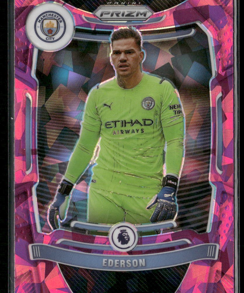 Ederson 2021-22 Panini Prizm Premier League Prizms Pink Ice #1