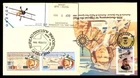 Mayfairstamps Australia FDC 1984 pair 50th anniversary of air mail mixed USA and
