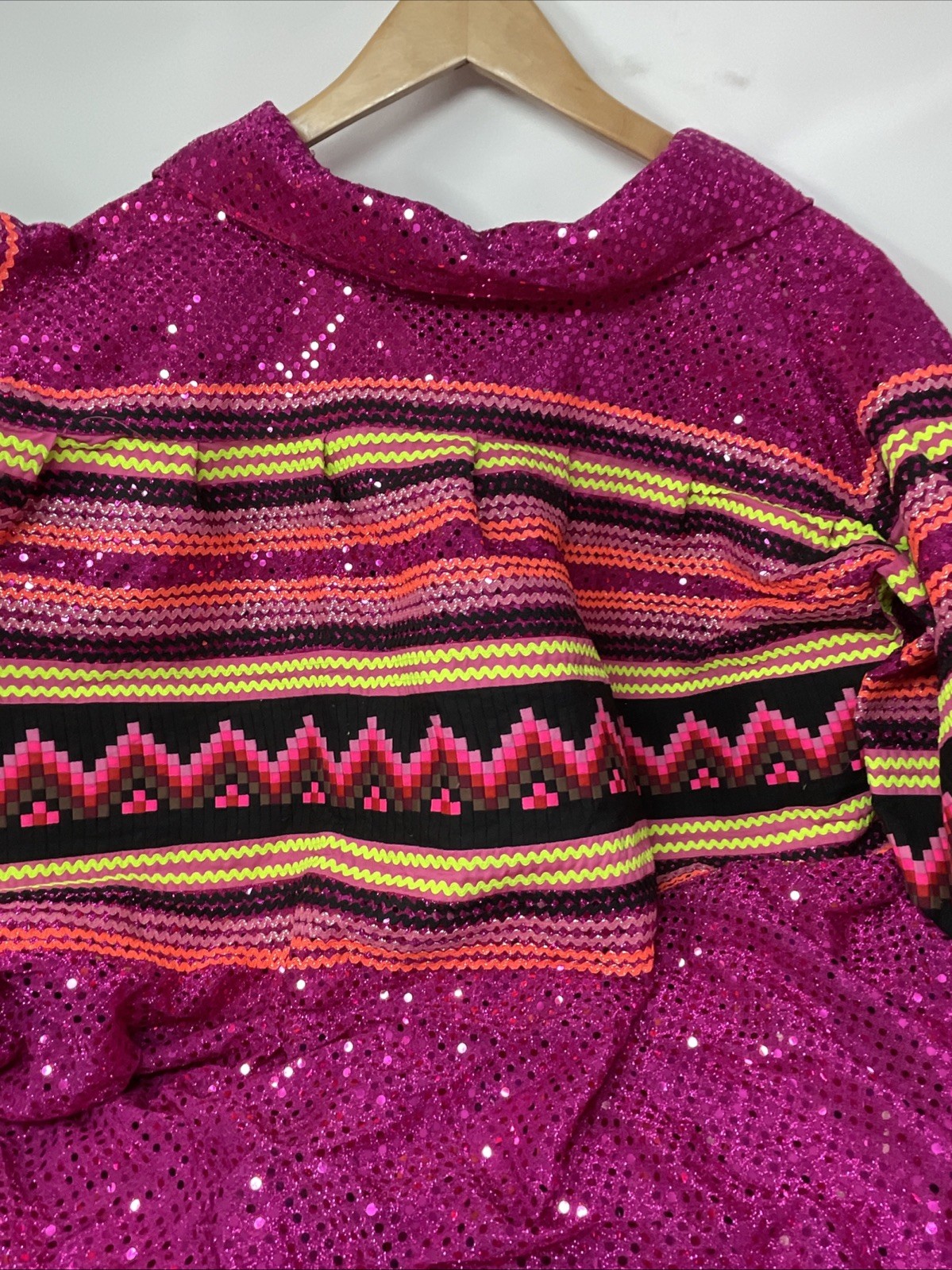 Handmade Iridescent Sequined Patchwork Pullover T… - image 12