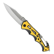 Cat 7-3/4 Inch Pocket Knife  With Glass Break - 980524