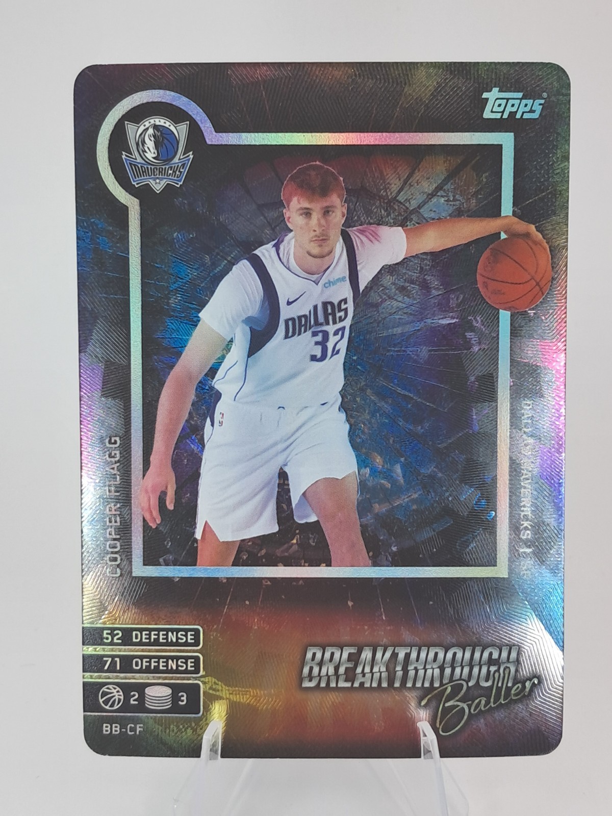 2025-26 Topps Match Attax Breakthrough Baller Cooper Flagg #BB-CF (RC) Mavericks