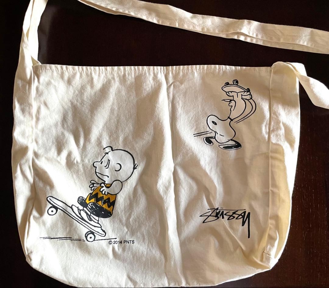 Stussy Men Peanuts Collaboration Shoulder Bag Snoopy Limited