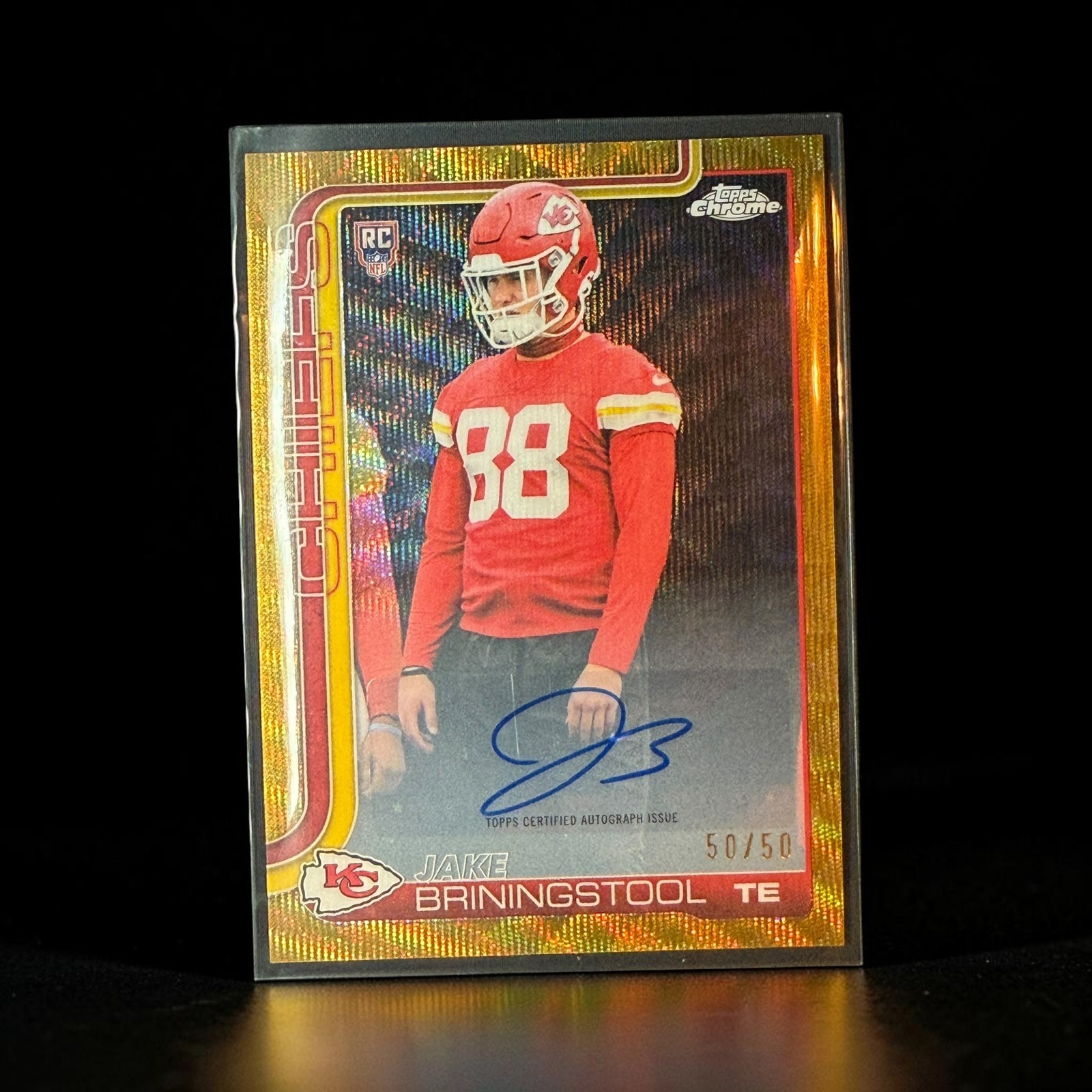 2025 Topps Chrome #RRA-JBR Jake Briningstool Chrome Rookie Autographs Variations