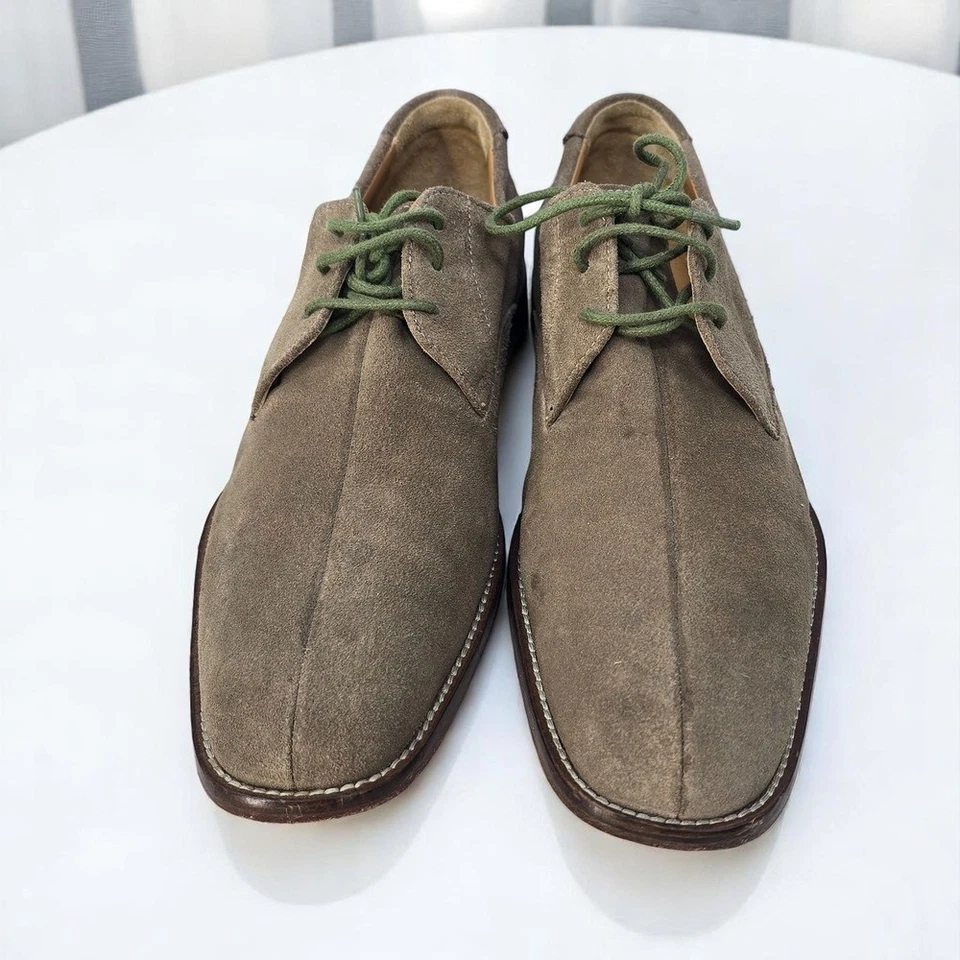 Zapatos de vestir Oxford Gordon Rush de gamuza de cuero con cordones informales beige talla 9 Foto 2 de 4