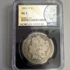 Morgan Dollar 1885-O $1 Silver NGC AG3 New Orleans (Cert 8328621-001)