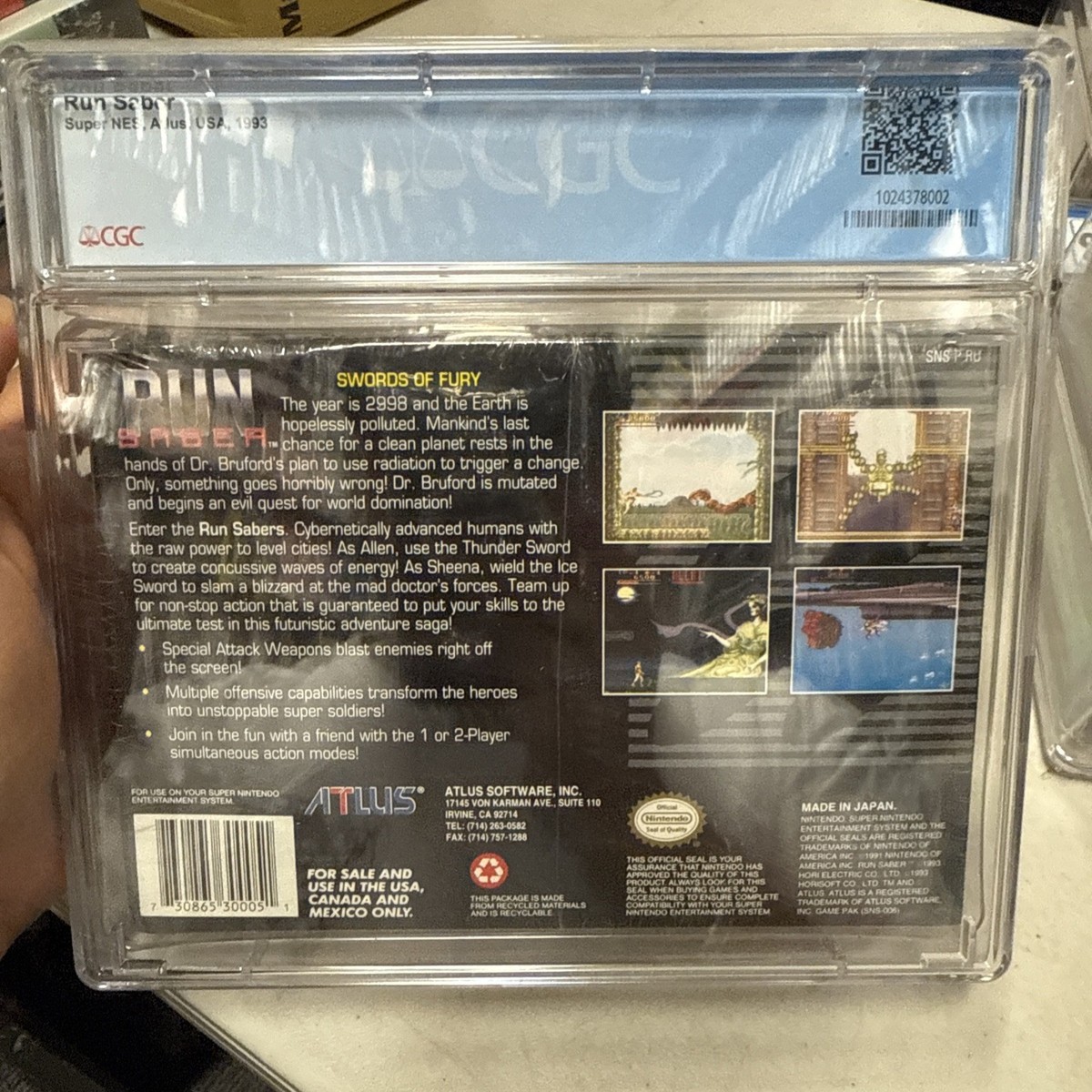 Run Saber (Super Nintendo Entertainment System, 1993) for sale