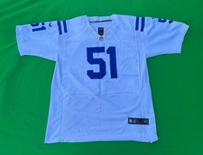 Vintage Nike On Field NFL Indianapolis Colts Pat Angerer #51 Jersey Size 56.