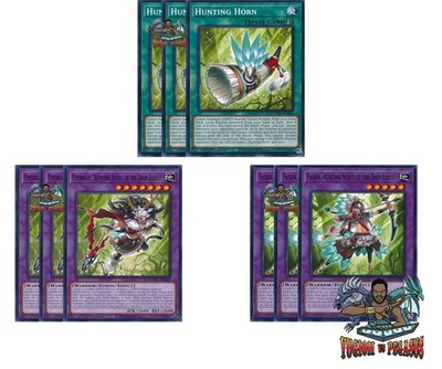 Yugioh! 3x Chevreuil, Hunting Scout of the Deep Forest DOOD NM