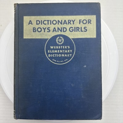 Webster's Elementary Dictionary for Boys & Girls 1950