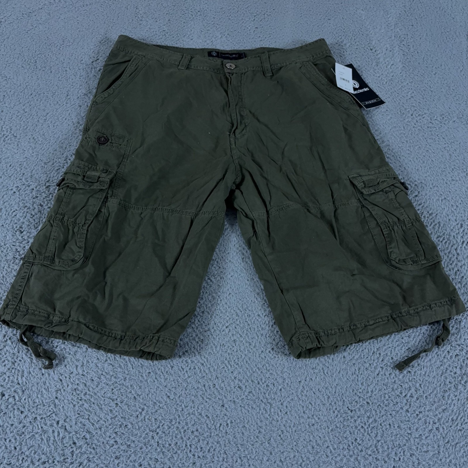 Akademiks Shorts Mens 36 Green Cargo 13