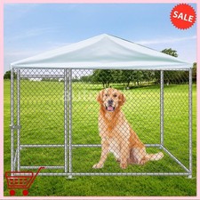 6.56x6.56ft Outdoor Pet Dog Run House Kennel Shade Cage Enclosure Cover Playpen