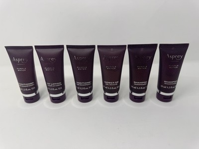 Asprey London Purple Water Toiletries Travel Size Lot of 6