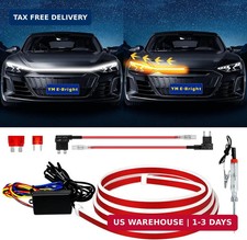 Dynamic Scan Start Up Hood Light Strip Sequential Flowing Turn Signal Lights Fle