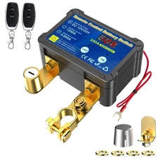 Remote Battery Disconnect Switch 12v, 250A, Upgrade Smart Voltage Car Kill Sw...