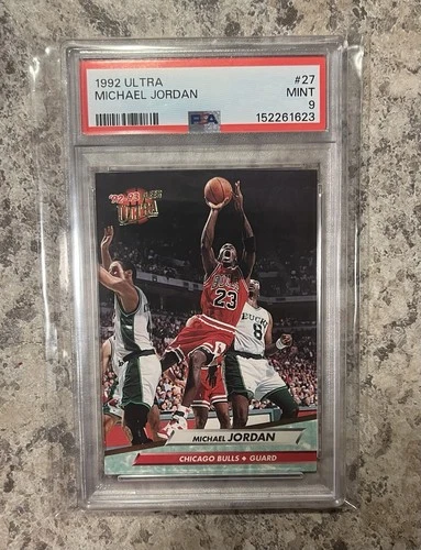 1992 FLEER ULTRA MICHAEL JORDAN PSA 9 BULLS #27