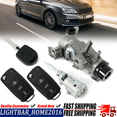 For 2006-2018 VW Jetta Upgraded Ignition Switch Door Lock Cylinder W/Remote Key