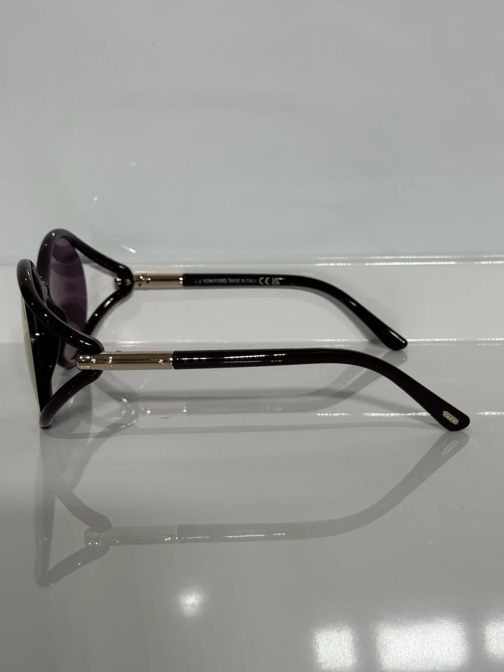 Gafas de sol Tom Ford Melody TF-1090 48Z violeta redondo acetato espejo para mujer” Foto 3 de 4