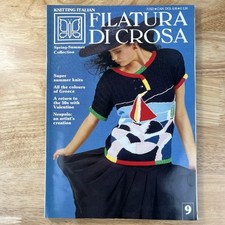 Vtg Filatura Di Crosa Spring Summer Collection Book 9 Knitting Italian