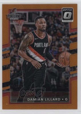 2017-18 Panini Donruss Optic Orange Prizm 100/199 Damian Lillard #122 1j45