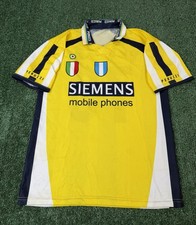 Vintage SS Lazio Peruzzi Jersey Yellow Soccer Futbol Italy