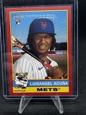 2025 Topps Heritage LUISANGEL ACUNA RC RED BORDER PARALLEL SP & Base #274
