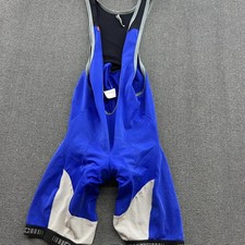Assos FI.Mille Mens Cycling Bib Shorts Size XLG Padded Bicycle Racing Blue