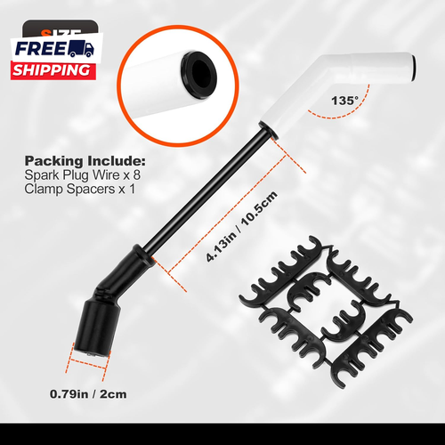 8Pcs Ls Spark Plug Wire Set  9070C Ceramic Spark Plug Wire with Extreme 9000 - Picture 4 of 7