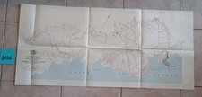 1893 Vintage Army Corp Engineering Railroad Sketch Map Diagram Panama Columbia