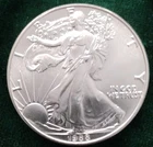 1988 U.S. Mint American Eagle 1 oz .999 Fine Silver Bullion Coin