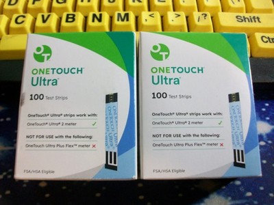 100 ONE TOUCH ULTRA TEST STRIPS 1 X 100, EXP 8 -31-26, GOOD SEALED BOX
