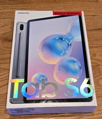 CRACKED SCREEN Samsung SM-T860 Galaxy Tab S6 128GB Mountain Grey In Box WORKING
