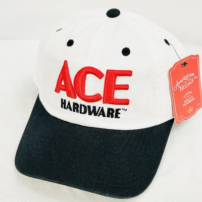#ad #ad American Needle Ace Hardware Hat Cap Adjustable Strapback 2 Tone White Work $24.95