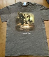 Alaskan Moose Denali Park T Shirt Medium Delta Brand.