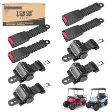 10L0L 4Pcs Universal Retractable Golf Cart Seat Belt Kit For Yamaha Ezgo Club