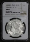 1880-CC (MS64) Morgan Silver Dollar $1 NGC - Reverse of 1878