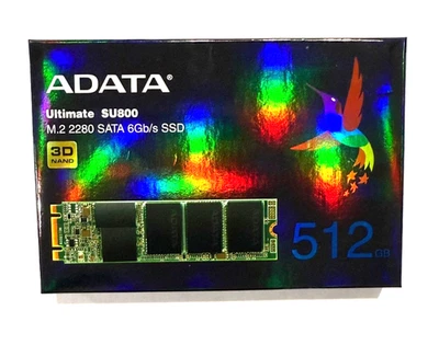 **NEW** ADATA 512GB SATA SSD, M.2 2280, 3D NAND, ASU800NS38-512GT-C