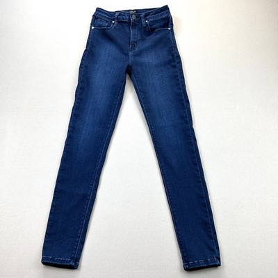 Just Back Denim Jeans Womens Size 26 Blue Mid Rise Skinny Stretch Made in USA