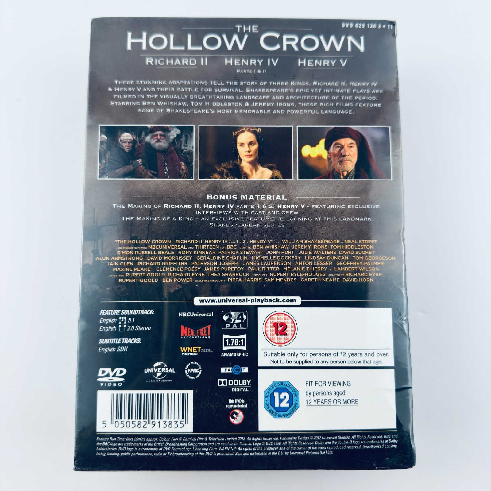 The Hollow Crown DVD Box Set Series 1- Richard II, Henry IV, Henry V new sealed image 2