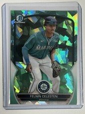 2023 Bowman Chrome Sapphire Felnin Celesten Image Variation Aqua #/99 BCP-156