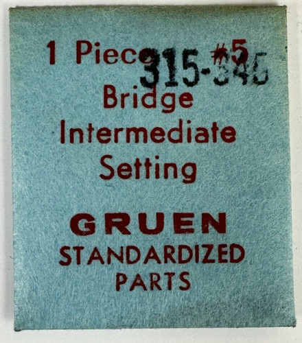 GRUEN #5 EB445 CAL315-345 INTERMEDIATE BRIDGE FACTORY WATCH REPAIR PART WP2