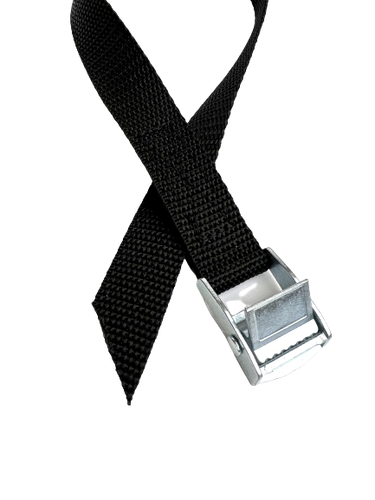 Cam Buckle Straps Metal in Black 2 x 1.5meter x 20mm - Picture 5 of 8