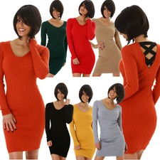Women's Winter Dress, Long Sleeve, V-Neckline, 8183 OFFER