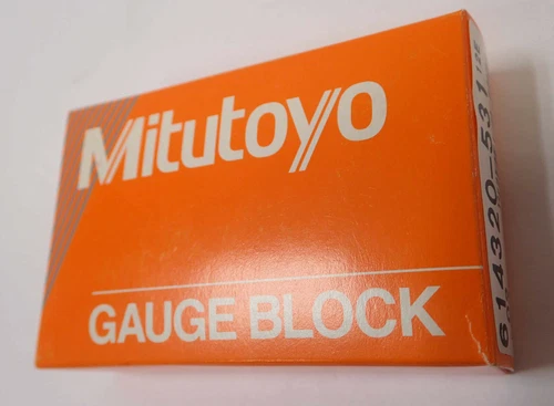 MITUTOYO STEEL GAUGE BLOCK 614320-531 12E .02 INCH ASME O / D NEW OLD STOCK