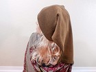 NWOT ILONA.K BROWN 100% WOOL BANDANA STYLE HAT-ONE OF THE KIND — photo 4