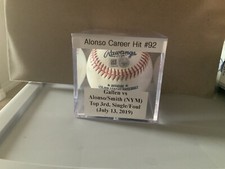 Pete Alonso Game Used Career Hit# 92 Rookie Of Year MLB Certified