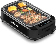 Smokeless Grill Indoor,  Electric Grill, 1500W Portable Korean BBQ Grill with LE