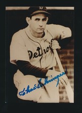 CHARLES GEHRINGER (Detroit Tigers) -Autographed 3-1/2